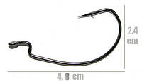 Крючки офсетные Crazy Fish Big Game Offset Hook №3/0 BGOH-3/0 7шт