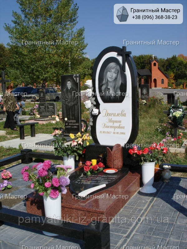 Пам'ятник з мармуру № 343