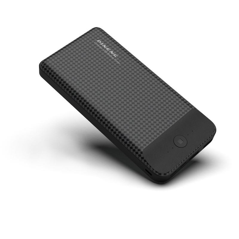 Універсальний акумулятор Power Bank Pineng PN-939 20000 mAh 3 Input & 2 Output Black