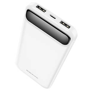 УМБ Power Bank (зовнішній акумулятор) Borofone BJ14 Freeway 10000 мАг Білий (BJ14W), фото 3