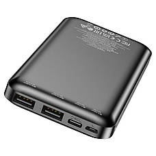 УМБ Power Bank (зовнішній акумулятор) Borofone BJ27 Pindar 10000 мАг Чорний (BJ27B), фото 4