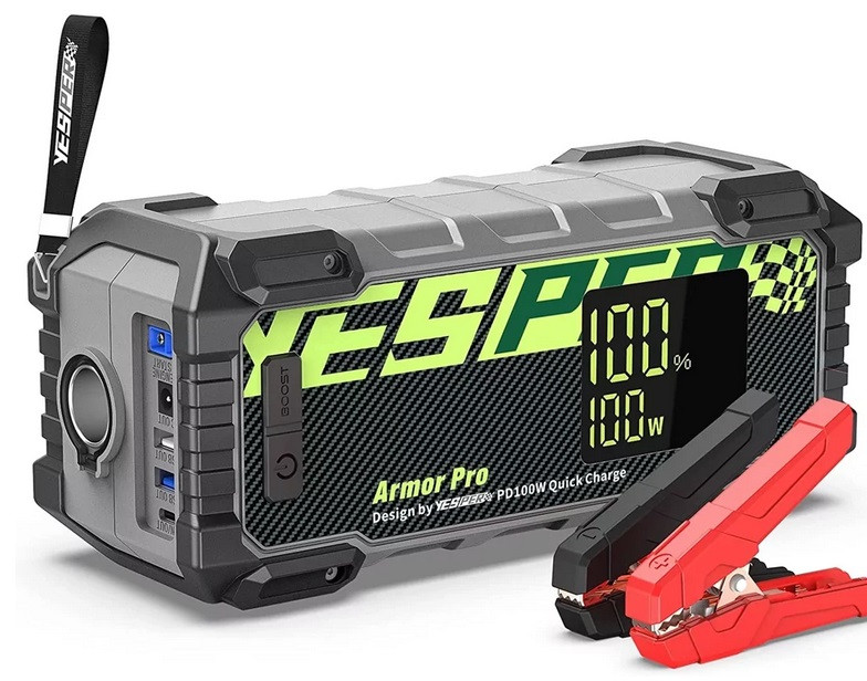 Пускозарядний пристрій YESPER Armor 66666mah PD100W 2500A