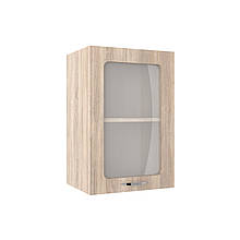 Шафа верхня МК Compact ЛДСП 600х400х300мм ЗІ СКЛОМ Дуб Сонома