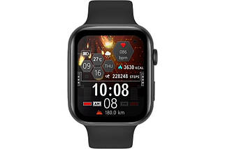 Розумний смарт-годинник WATCH SMART I7 PRO MAX з голосовим викликом трекер пульсометр оксиметр Чорний, фото 3