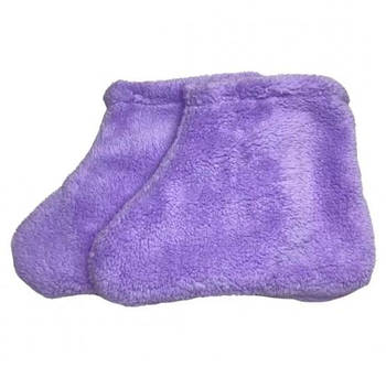 Шкарпетки для парафінотерапії махрові колір бузковий (1 пара)