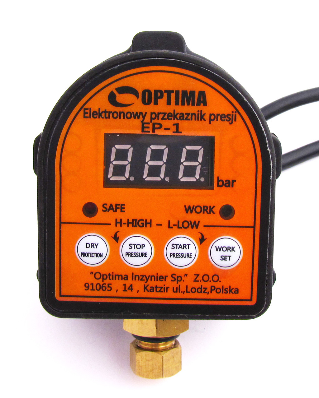 Реле давления с защитой сухого хода Optima EP-1 (Польша) автоматика для .