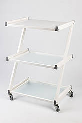 Візок косметологічна / маніпуляційна на 3 полки. Етажерка косметологічна. Стіл для косметолога