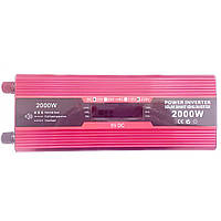 Инвертор Solar Smart King Power 2000W 008 12V-220V (розетка,USB,экран) | Инвертор 2000W 12V-220V (11035 -LVR)