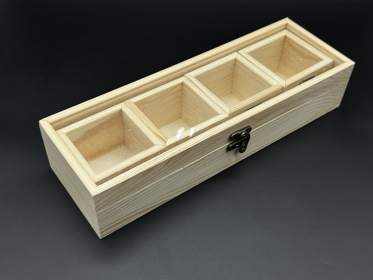 Скринька з склом. 5шт/комплект. 32х10,5х7см, фото 1