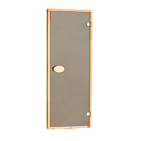 Двері для сауни стандартні, колір бронза 80*200 см