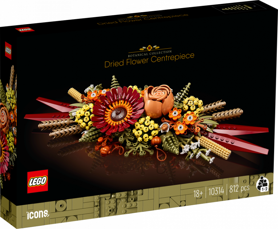 Конструктор LEGO Icons Композиція із сухих квітів (10314), фото 1