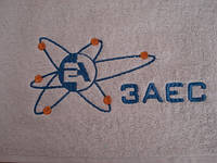 Вышивка логотипов на полотенцах