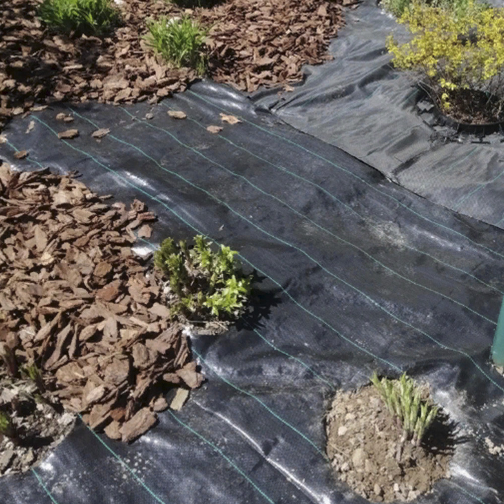 Агротканина Agreen 100 гр, чорна, 1,05м х50 м, агротканина мульчуюча для клумб