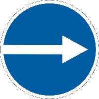Знак 4.2. Движение направо
