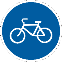 Знак 4.12. Доріжка для велосипедистів