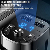 FM Модулятор Car Bluetooth CCZ000063 Handsfree USB 3.1A, фото 7