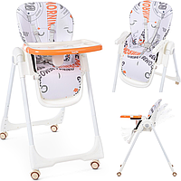 Детский стульчик трансформер для кормления Bambi M 5673-7 оранжевый