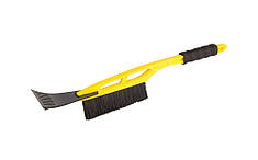 Щітка для снігу автомобільна MASTERTOOL YELLOW 520 мм зі шкребком 100 мм 84-0003