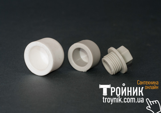 Заглушки ппр - внутрішні, зовнішні, TEBO, FORA Заглушки поліпропіленові