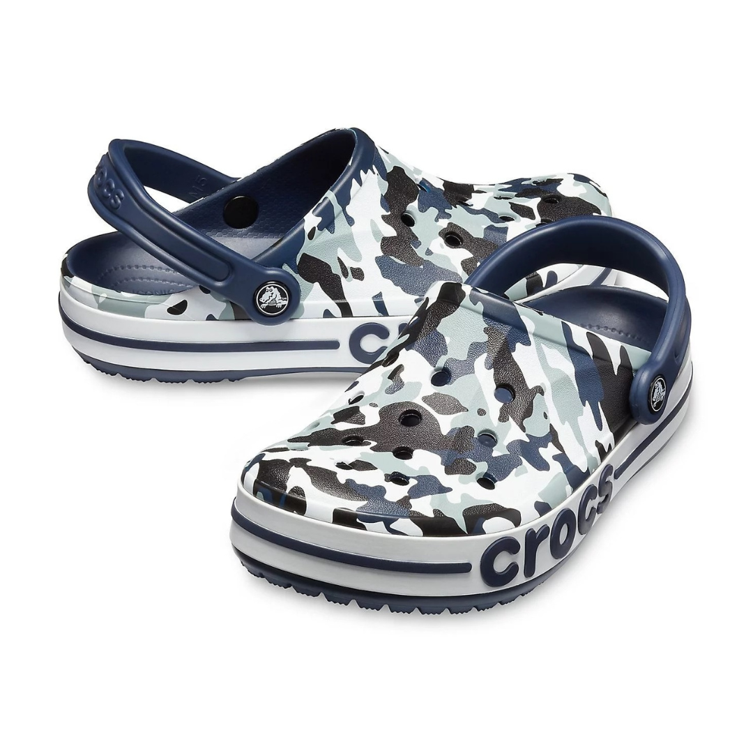 Сабо Crocs Bayaband Clog 38 р 24.3-24.8 см Темно-сині 205089-M6/W8 Graphic Camo Black, фото 1