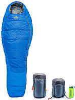 Спальный мешок-кокон Pinguin Comfort PFM (-1/-7/-24°C) 185 см, Right Zip, Blue