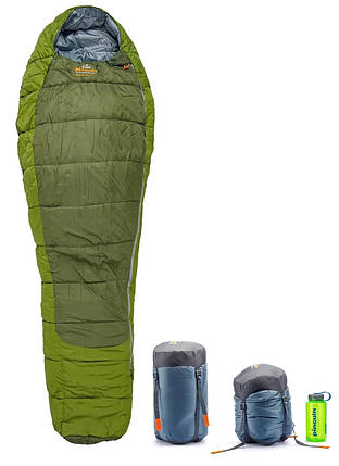 Спальний мішок-кокон Pinguin Comfort PFM (-1/-7/-24°C) 195 см, Left Zip, Khaki, фото 1