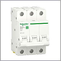 Автоматический выключатель Schneider Electric 32A 3P кривая С 6кА Resi9