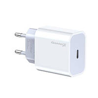 Адаптер питания для телефона Grand-X CH-770 White (1xUSB 20W PD 3.0 USB-C iPhone і Android QC4.0)