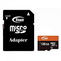 Карта памяти Team TUSDX128GUHS03 Black 128GB microSDXC С адаптером Class 10 UHS-I