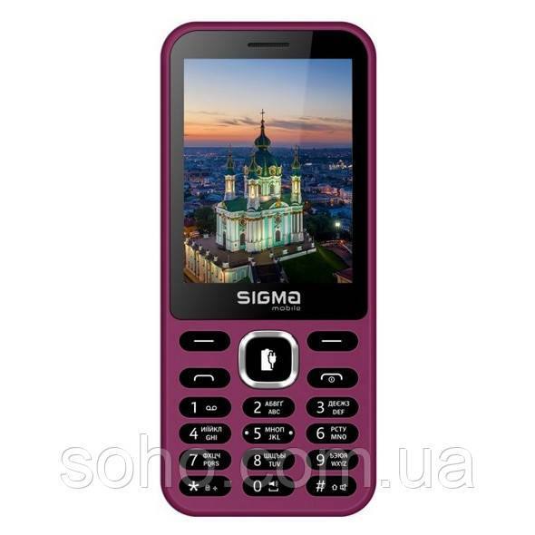 Купить Кнопочный телефон Sigma mobile X-style 31 Power Type-C Purple ...