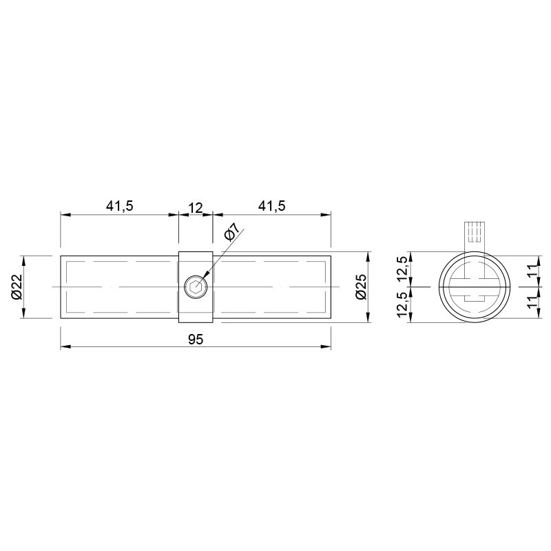 Удлинитель для трубы R-10А с кольцом Sigma d-25 мм (хром) - фото 2 - id-p1761357993