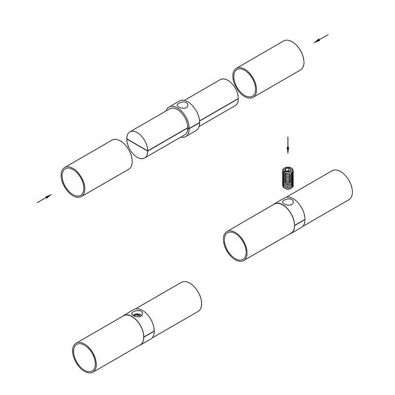 Удлинитель для трубы R-10А с кольцом Sigma d-25 мм (хром) - фото 3 - id-p1761357993