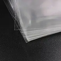 Пакет із клейкою смугою поліпропіленовий прозорий 37х15см 25мкм 100шт/уп у закритому вигляді - 33х15см, фото 2