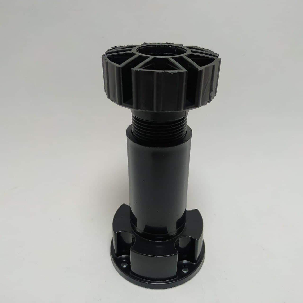 Ніжна меблева опора для кухонних шаф SIGMA H = 100 мм пластикова (чорна)