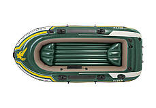 Надувний човен Intex 68380 Seahawk 3 (293 х 137 х 43 см) ручний насос 1.7 л, весла 2 шт, фото 2