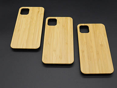 Чохол дерев'яний на смартфон iPhone 11 PRO MAX "Бамбук" протиударний під гравіювання