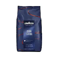 Кофе в зернах Lavazza Crema e Aroma 1 кг в синей пачке