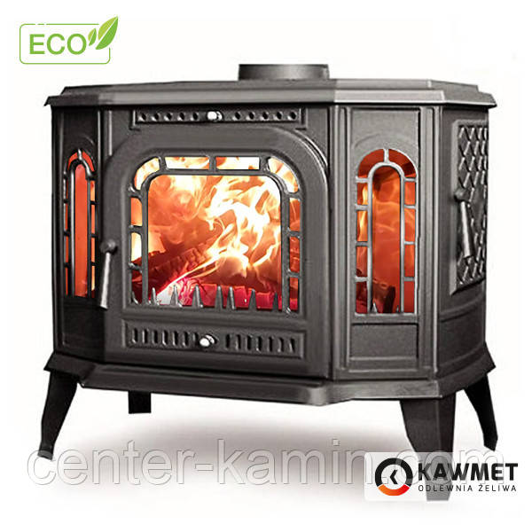 Піч камін чавунна KAWMET P7 (10.5 kW) PB EKO дверцята з правого боку