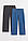 Дитячі сірі джинси на резинці для дівчинки вільного крою, фото 2