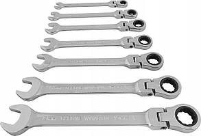 Ключі з тріскачкою на шарнірі 8-19 mm 12ел. Silver SK-012-03, фото 3