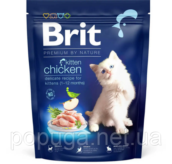 Сухий корм для кошенят Brit Premium by Nature Cat Kitten (курка), 300 г