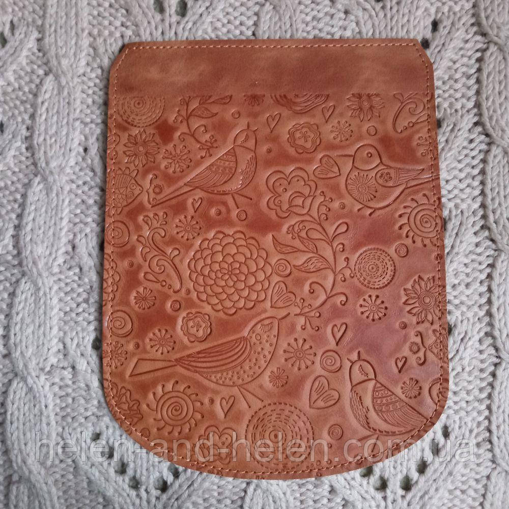 Клапан для рюкзака "Пташки". Колір "Рудий"., фото 1