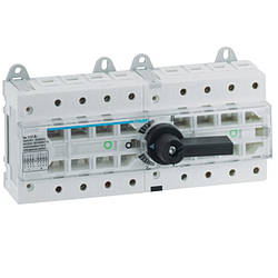 HI405R Перемикач трипозиційний 1-0-2 поворотний, 100А, 400/690В, 4п, 12м, Hager