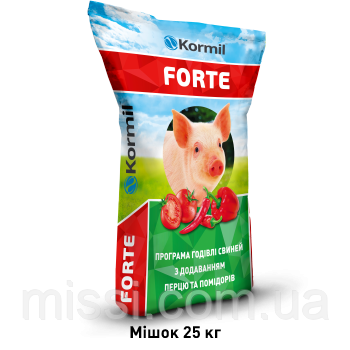 БМВД FORTE Гровер-Фінішер для свиней 10/15% Kormil (25 кг)