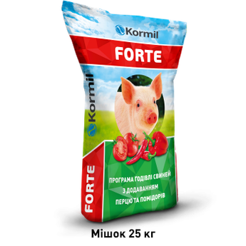 БМВД FORTE Гровер-Фінішер для свиней 10/15% Kormil (25 кг)