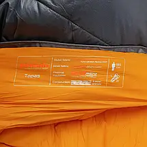 Спальний мішок-кокон Pinguin Topas CCS (-1/-7-25°C) 195 см, Left Zip, Grey, фото 3