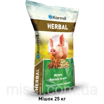 Премікс Herbal  Гровер, Фінішер для свиней 2.5/3% Kormil (25 кг)