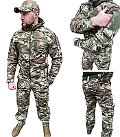Костюм тактичний мультикам softshell ЗСУ, Тактичний костюм Софтшел Мультикам ВСУ, Військова форма мультикам