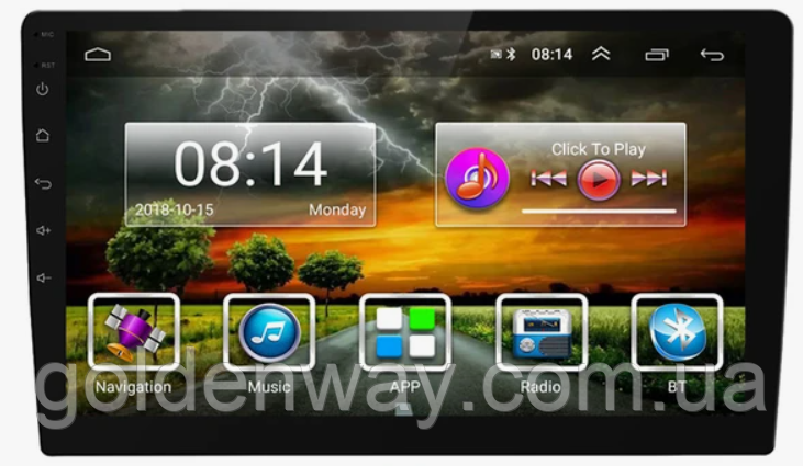 Автомобільна магнітола Podofo 8809 Android 13 2/32 Гб екран 9 дюймів WiFi Bluetooth Gps 2 DIN