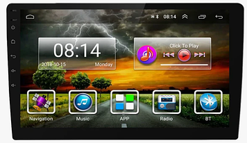 Автомобільна магнітола Podofo 8809 Android 13 2/32 Гб екран 9 дюймів WiFi Bluetooth Gps 2 DIN